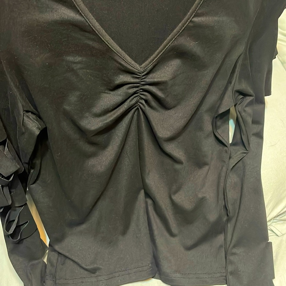 Black Ripped blouse